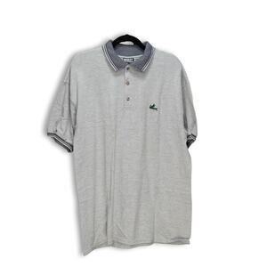Breezy Excursion Men's Gray Short Sleeve Polo Shirt Size Large Streetwear